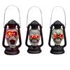 Retro Style Skull Head Light Handheld Skeleton Head Light Halloween Decoration With Handle For Home And Outdoor Parties