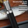 Outil Portable Automatique 125W pour Écailler le Poisson Sans Fil Rechargeable Écailleur à Poisson Électrique Haute Puissance