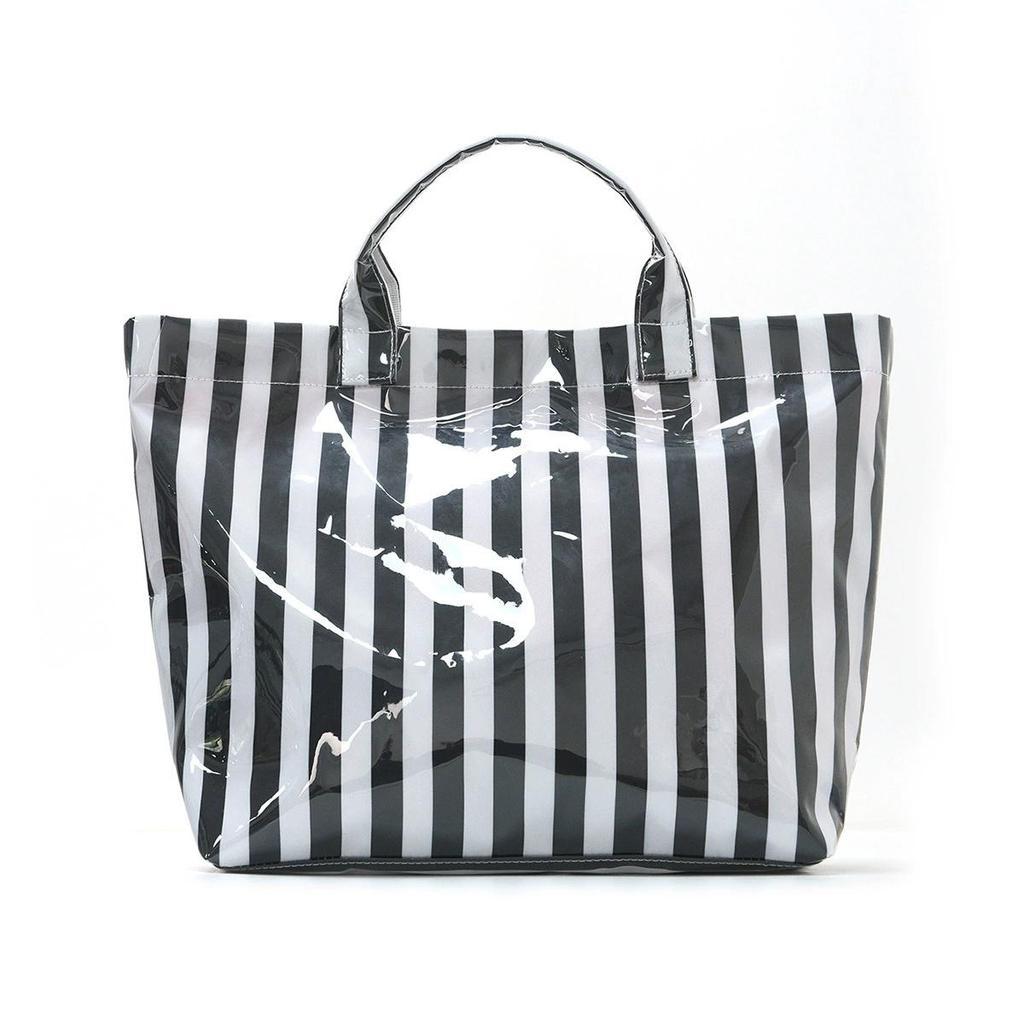 Gestreifte Tote Bag Große Kapazität Leichte Umhängetasche Lässige Tasche für Pendler, Reisen, Strand für Alle Jahreszeiten