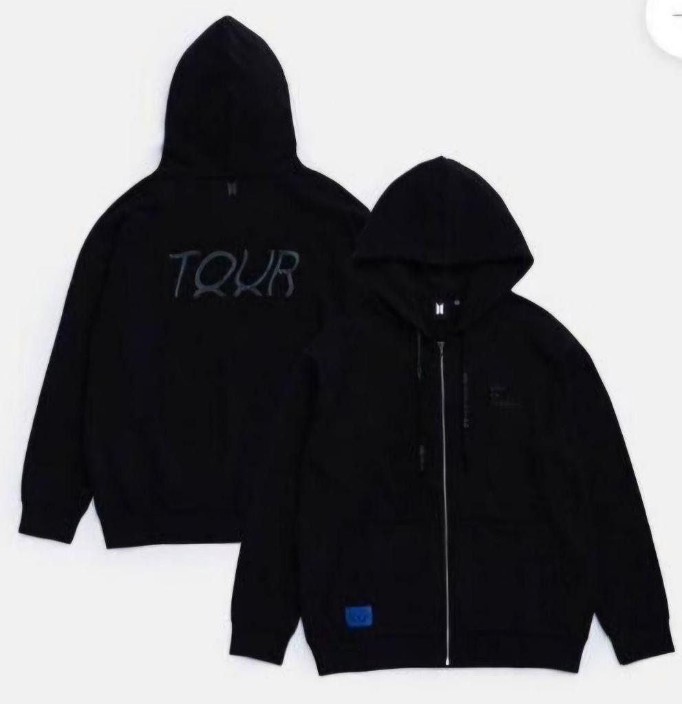[USED] BTS MAP OF THE SOUL TOUR Zip Hoodie (Size M)