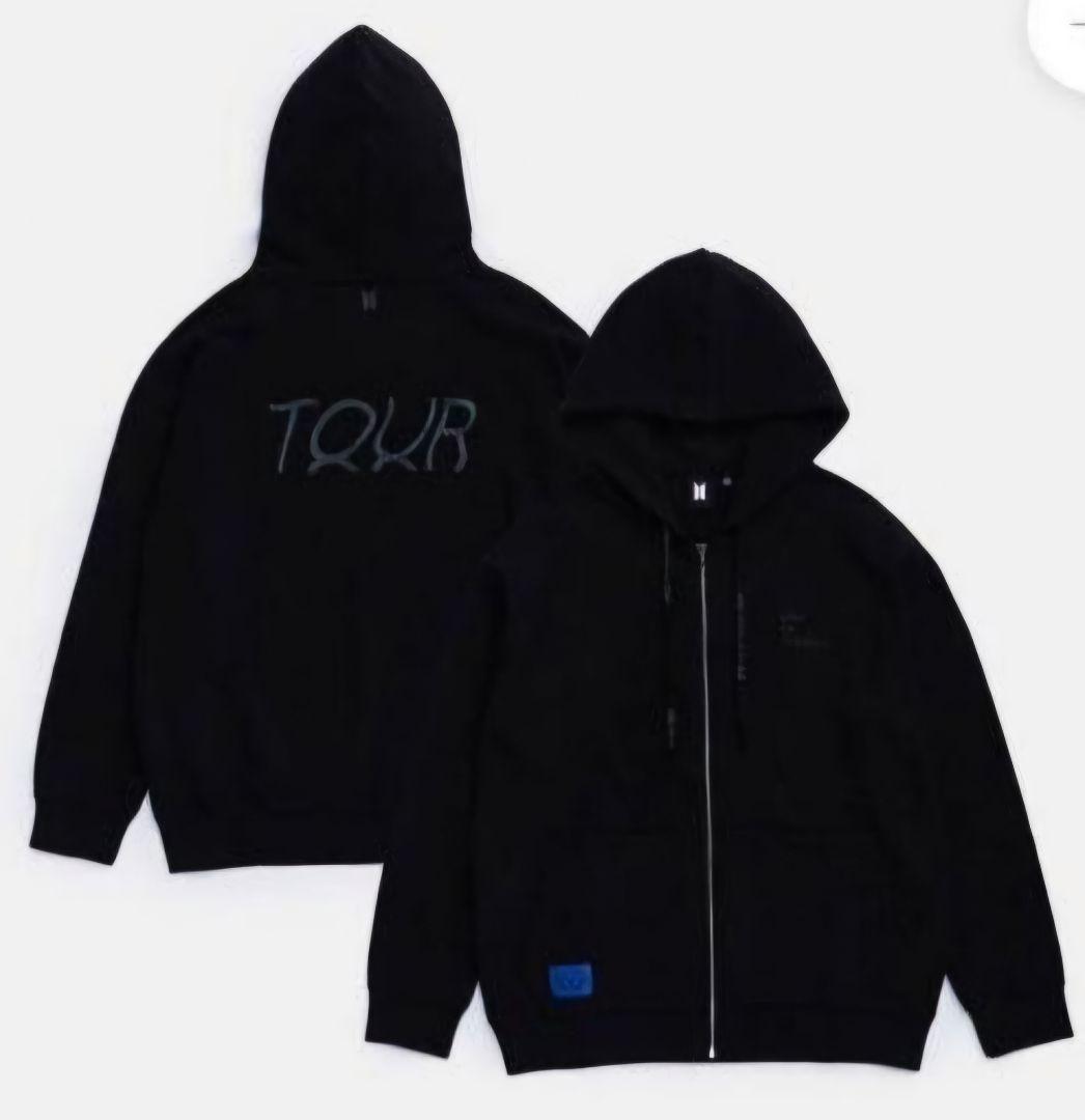 

[Б/У] Толстовка с капюшоном на молнии BTS MAP OF THE SOUL TOUR (Размер M)