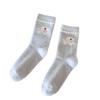 Australian Fleece Warm Socks Mid-Leg Socks Are Thickened Plush And Fluffy Cute Blue Puppy Winter Stockings