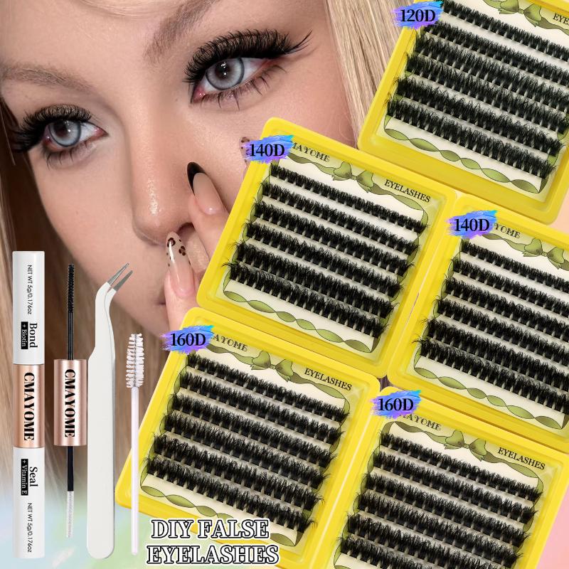 Exclusive Eyelash Extension Kit with Lash Bond and Clusters for Defined Lashes