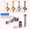 Deemount Seatpost Titanium Bolts 30/40mm CNC-machined TC4 Screw Bicycle Saddle Fastening M4 Hex Slot MTB Road Seat Post Fixing