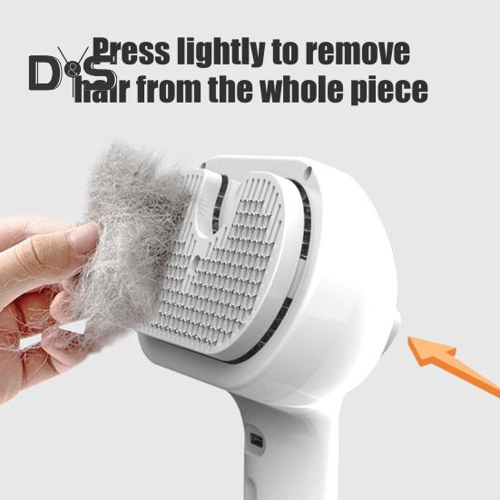 Cat Steam Brush for Shedding Rechargeable Spray Hair Removal Comb with Water Tank And Release Button Steamy Pet Grooming Brush for Cats Dogs