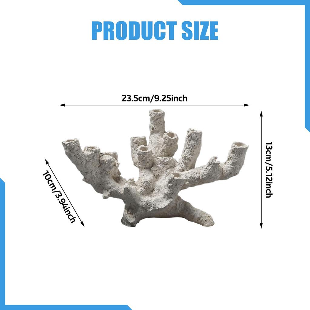 Nascondiglio per la Riproduzione dell'Acquario Ornamento Accessorio per il Paesaggio dell'Acquario Scultura Artigianato Statuetta Marina Statua Decorazione Nido Aquascaping