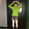 2KWEIRD Japanese Y2k Hooded T-shirt Grunge Aesthetics Green Long Sleeve Tee Shirt Vintage Harajuku Hooded Tops 2000s Streetwear