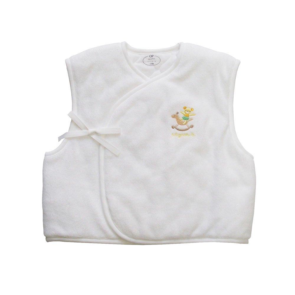 

Suitable for Baby vest made of pile with padding and embroidered rocking horse 19202 newborns! soft, non-twist белый