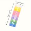 10 Rolls of Random Colors Rainbow Colored Paper Tape Decorative Tape Craft Masking Tape for Journal Bullet Notebook Scrapbooking