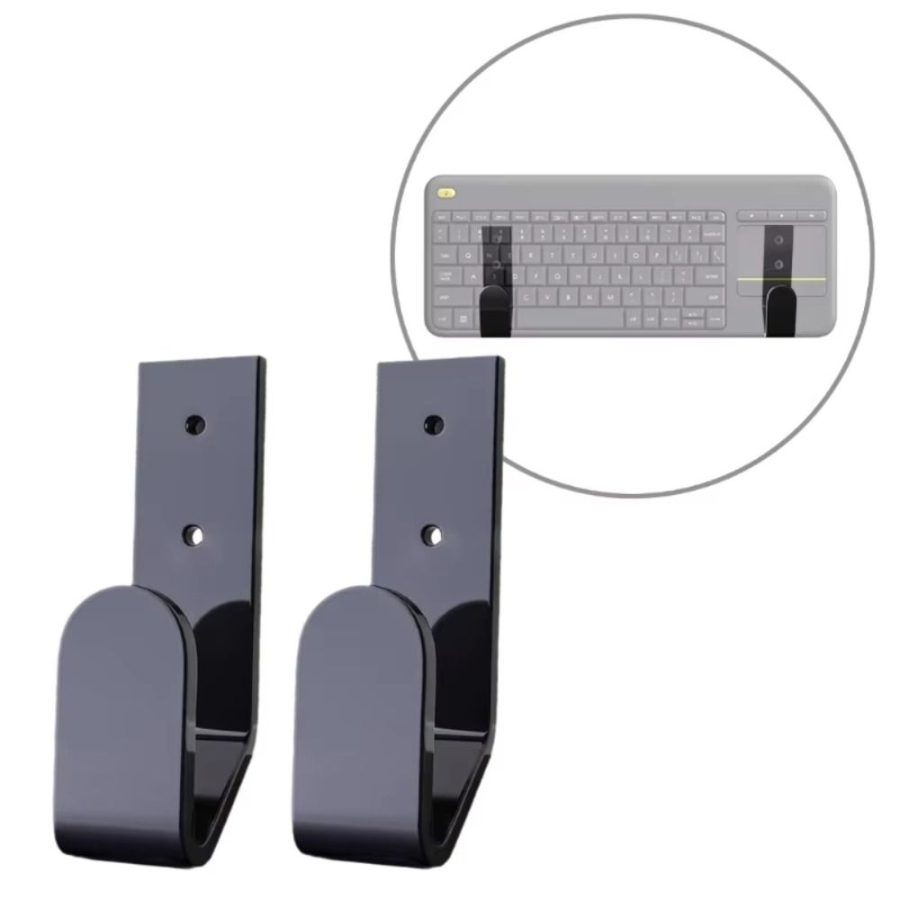 Universal Acrylic Frame Holder Storage Hook Keyboard Mouse Wall Clip Belt Rack  Bedroom