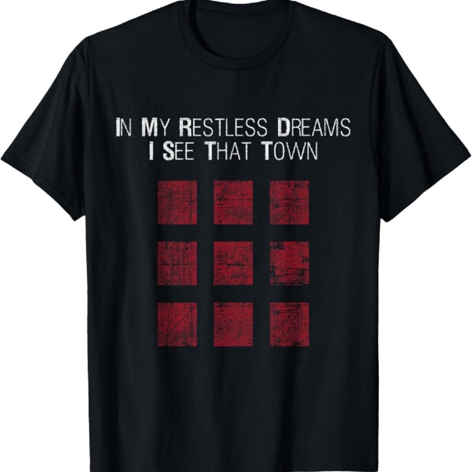 

IN MY RESTLESS DREAMS I SEE THAT TOWN - Black T-Shirt XXXXXL чёрный