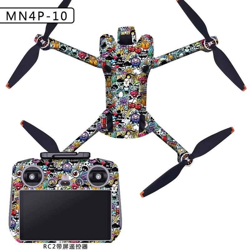 

ПВХ наклейка для дронів DJI MINI 4 PRO Захисна плівка Водонепроникні наклейки дистанційного керування Шкіра для покриття поверхні для аксесуарів DJI RC 2/RC N2 10-RC2