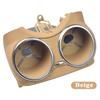 Porta-copos de carro para Mercedes Benz W219 C219 CLS500 CLS63 2006-2011 Suporte duplo para garrafa de bebida 21968004149051 Preto Bege