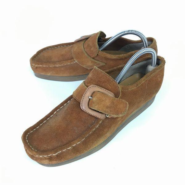 

Pedwin/Suede Leather Monk Strap Shoes/26.0/Brown/Dress/Business