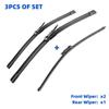 3PCS For Benz VITO Viano W639 2011-2014 28"+26"+15" Front Rear Wiper Blades Windshield Windscreen Window Cutter Accessories 2011 2012 2013 2014