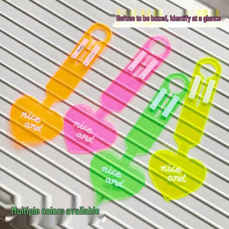 

Fluorescent Anti-Lost Luggage Tag for School & Travel Suitcases 1 Piece Fluorescent Orange