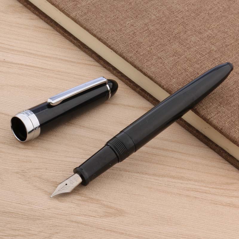 Jinhao 992 Plastic Fountain Pen Transparent Rotate Clip Classic Style M Lorelei Stationery Student Office School Supplies