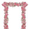 Fall Maple Leaves Garland Hanging Artificial Autumn Garland  Pink Maple Pumpkin Fall Wreath for  Halloween Thanksgiving Decor