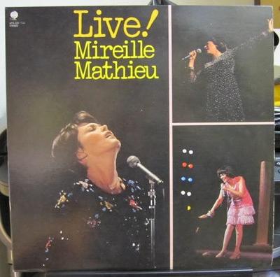 LP Record MIREILLE MATHIEU  Live UPS2501V OVERSEAS 1977 Japan Obi Pop Used