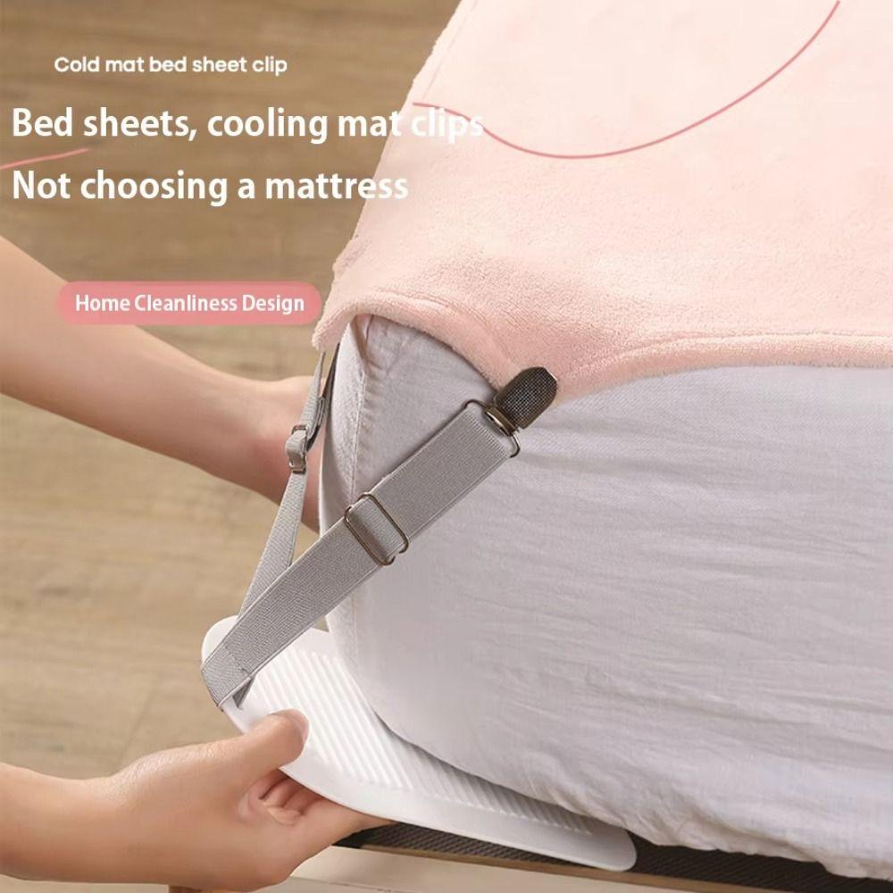 4PCS Durable Bed Sheet Clips Adjustable Elastic Fitted Bedding Clips  For Home Hotel