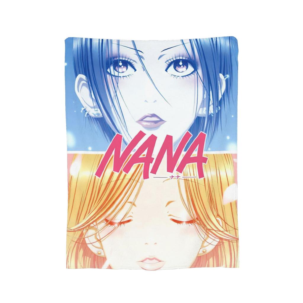 Nana Anime Manga Blankets Flannel Autumn/Winter Portable Super Warm Throw Blanket for Bed Office Bedspread