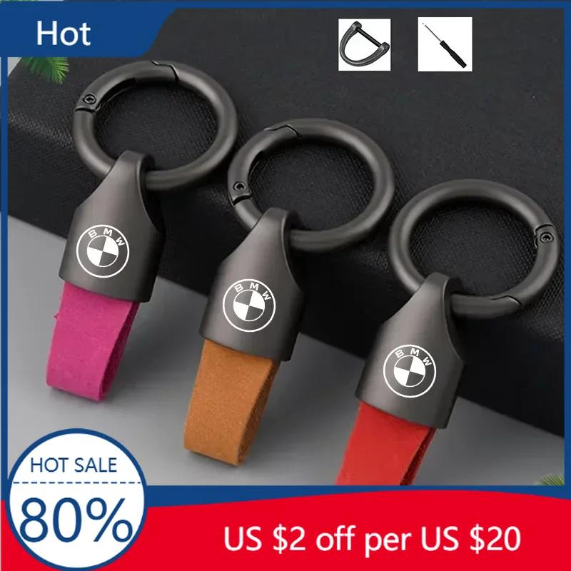 2025 Car Key Chain Ring Holder Suede Keychain Pendant Keyring For BMW M3 M4 M5 G42 G30 G20 E39 E36 E87 E53 F44 F07 F34 G15 G
