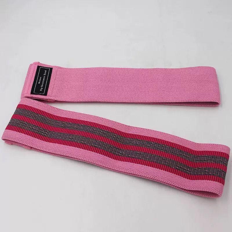 

Squat Elastic Band Fitness Hip Training Resistance Band Knitting Non Slip Non-Curling Leg Training Tension Band Men Women s Yoga Pink (60 pounds) Entry