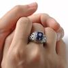 925 Silber Film "The Vampire Diaries" Caroline Forbes Ring Klaus Daylight Elena Sunshine Lapislazuli Tyler