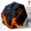 1pc Dragon Pattern Umbrella - Portable Home Essential, Durable Iron Frame with Rod Structure, Fashion Lovers Yy250910202