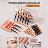 50-Piece Multi-color Dual-ended Eyeshadow and Nail Art Sponge Brush Set, Travel-Friendly