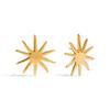  Fashion Stainless Steel Glossy Sunflower Earrings Fashion Trendy Waterproof PVD Gold Plated Daily Jewelry Gift