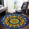 1pc Mandala, Ornament Chair Carpet for Office, Non Slip, Soft and Durable Office Rug