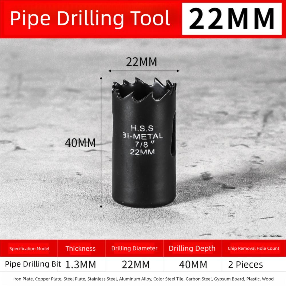 

22-32mm Bi-Metal Hole Saws Bit with Water Pressure Without Stopping Water Pressure Hole Opener Pipe Hole Drill