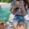 Niche 2025 Stylish Retro Crossbody Phone Bag - Unisex Japanese & Korean Textured Design