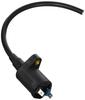 Creative Factory Posh Racing Ignition Coil Black + Speed Pro Twin Cord Black No Plug Cap NSR50 NSR80 221014-09