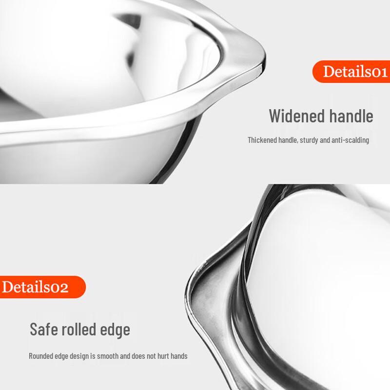Multi-Stove Compatible 304 Stainless Steel Clear Soup Hot Pot