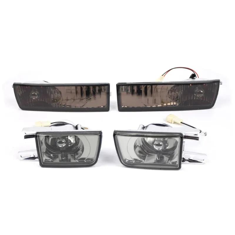 Set 4 bucăți mașină afumată bară față ceață + lampă de semnalizare pentru VW Golf 3 1992 1993 1994 1995 1996 1997
