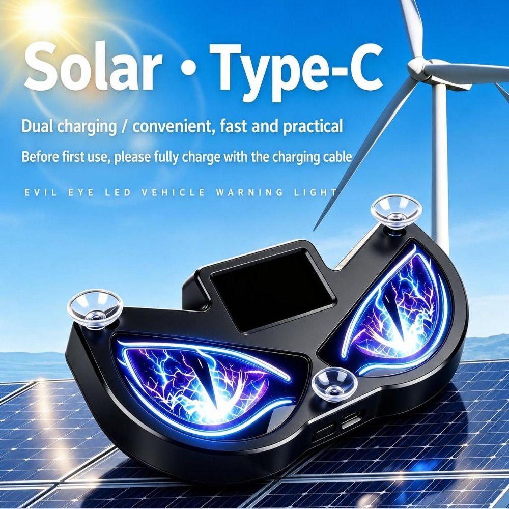 Wireless Solar LED Car Light Vibration Lights on Car Atmosphere Light  Car Rear Window