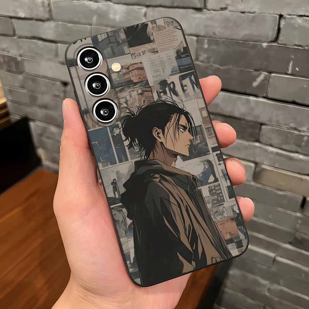 A-Attack On Titan Anime Phone Case For Samsung S26 S25 Plus S20 S20 Plus S22 Ultra S23 FE S21 Plus S21 Ultra Soft Cover