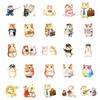 50 Kawaii Office Hamster Stickers Non-Repeating Waterproof Decorative Stickers Children'S Rewards Toy Stickers