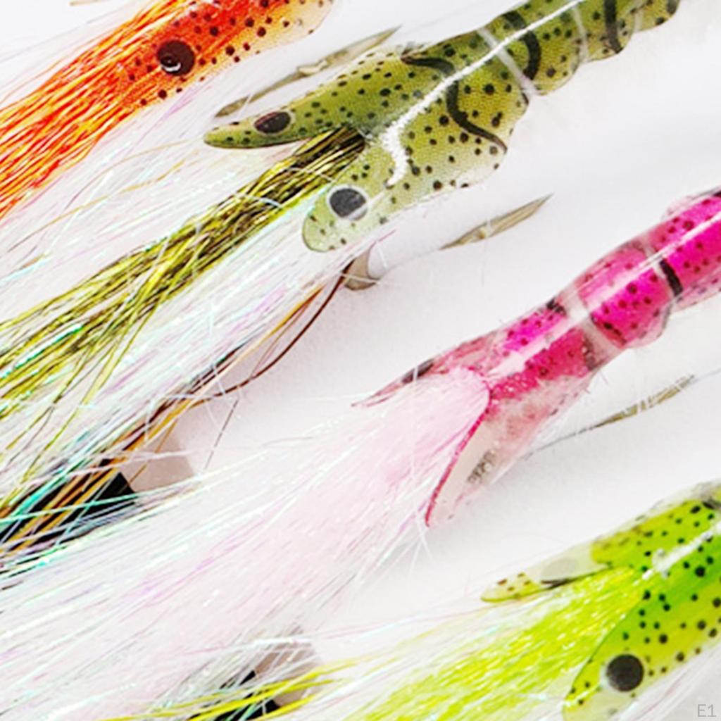 4 Stück Fliegenfischen Köder Zubehör Künstliches Tackle Geschenke für See