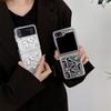 For Samsung Zflip6 Phone Case Flip Cover Zflod5 Bow Folding Screen Flip 4 Rhinestone W24 Protective Case