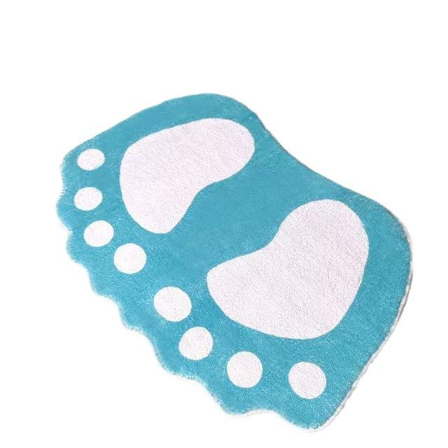 Cartoon Faux Cashmere Absorbent Doormat for Bathroom or Bedroom