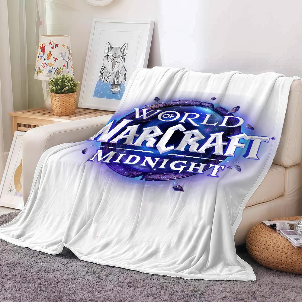 Game W-world Of Warcraft Blanket Warm And Soft Suitable For Bedroom Living Room Sofa Bed Office Travel Camping