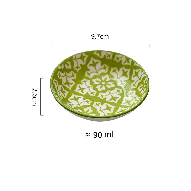 Ceramic Condiment Dishes, Bohemian Style Plates, Sauce Dishes, Suitable For Kitchens, Restaurants, Sushi Shops, And Picnics