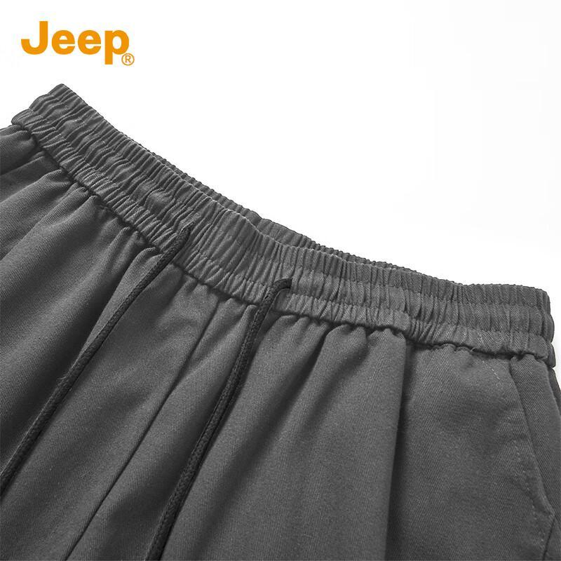 Jeep Men's 100% Cotton Casual Straight-Leg Shorts