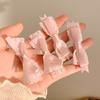 1 Paar Rosa Schleife Haarspangen Spitze Süßer Kopfschmuck Zirkon Schleife Haarnadel Mädchen Loli Cosplay Haaraccessoires