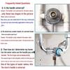 Wall-Mounted Universal U-Shaped Electric Water Heater Mixer Valve Handle - Electroplated Alloy