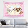 Sanrio Sugarbunnies Large Anime Print Tapestry Hippie Wallpaper Wall Hanging Kawaii Cartoon Decoration Living Room Bedroom Home