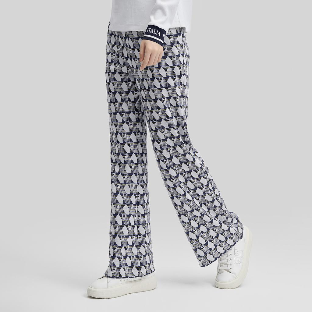 New FILA Casual Pants Women's All Over Print F11W444601FZA